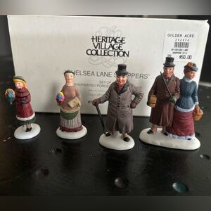Department 56 Heritage Village Collection Chelsea Lane Shoppers Set